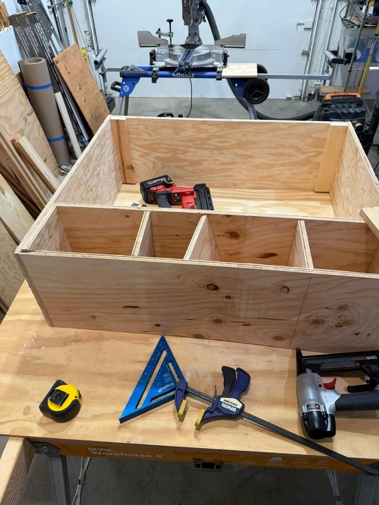 Custom built-in storage fabrication